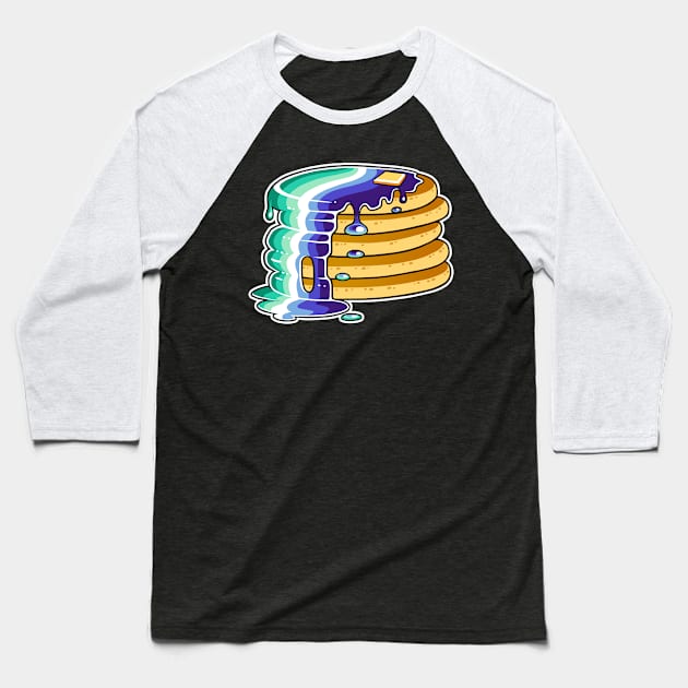 Gay Man Pride Pancakes LGBT Baseball T-Shirt by FlannMoriath